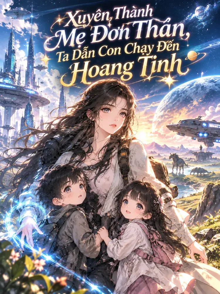 Xuyên Thành Mẹ Đơn Thân, Ta Dẫn Con Chạy Đến Hoang Tinh